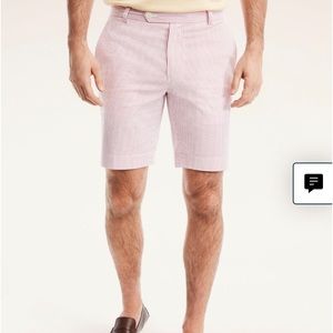 NWOT Size 36 Brooks Brothers Seersucker Pink/White Bermuda Shorts